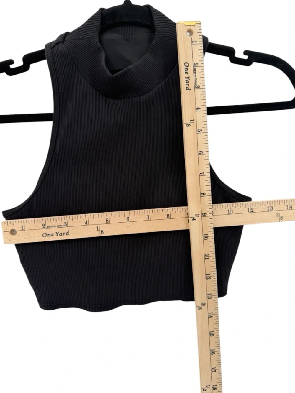 Alo Yoga Goddess Rib Cropped Dynamite Bra‎ Top Black Small